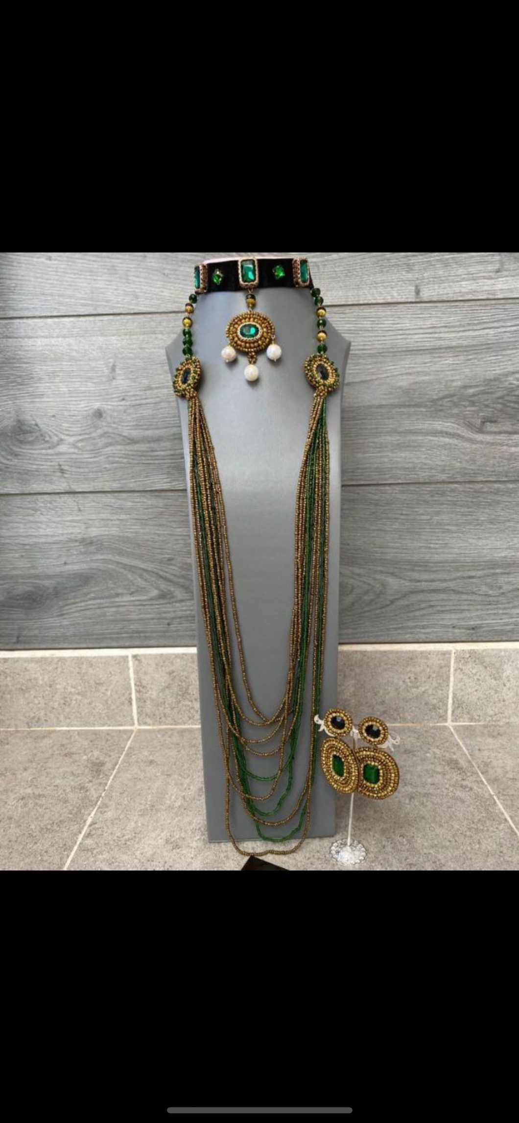 Collar largo y choker